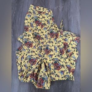 Floral ruffled skirt
